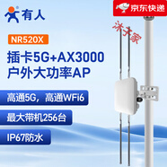 有人（LonHand）室外ap戶(hù)外高通路由器家用大功率無(wú)線(xiàn)增強wifi6放大器中繼器1公里 插卡5G+AX3000戶(hù)外大功率NR520X