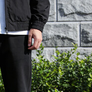 安踏（ANTA）男鞋輕便透氣跑步鞋 純凈白/基礎黑/熒光閃耀綠 40