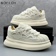 保菲羅亞增高鞋男士貝殼頭板鞋冬季新款透氣運動(dòng)休閑鞋子男隱形內增高男鞋 米色【網(wǎng)面】-常規款 39 皮鞋碼