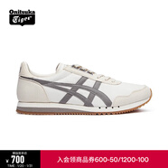 Onitsuka Tiger鬼塚虎男女款慢跑鞋輕便潮流舒適休閑鞋子時(shí)尚運動(dòng)鞋DUALIO 米色/灰色 39