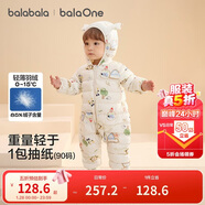 巴拉巴拉童裝嬰兒羽絨服寶寶輕薄連體衣抱衣爬服兒童冬裝男童女童可愛(ài)萌趣