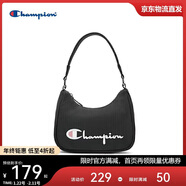 Champion美國冠軍斜挎包男女 潮流休閑時(shí)尚單肩包腋下包24FWG57 黑色