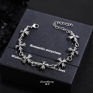 KZD朋克風(fēng)格新款十字架復古ins項鏈小眾首飾復古做舊風(fēng)情侶手鏈飾品 十字架復古手鏈