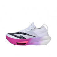 德?tīng)柣荩―EERWAY）破風(fēng)1.0Pro氣墊跑鞋男女青少年學(xué)生體考運動(dòng)全掌碳板跑步鞋 白色/紫色 36