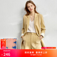 AMII女裝2025職業(yè)西服套裝女夏季新款休閑外套時(shí)尚西裝兩件套 鵝黃(短褲) S (155)