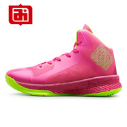 艾弗森籃球成人童籃球男女高幫籃球運動(dòng) 洋紅/熒光綠 46