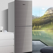 星星（XINGX）酒店飲料酒水迷你小冰箱出租房專(zhuān)用冰柜酒吧吧臺冰吧家用小冰箱 星空銀拉絲/玻璃-BCD-266WPV