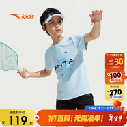 安踏兒童裝運動(dòng)套裝男童短袖T恤短褲兩件套夏套裝A52527720