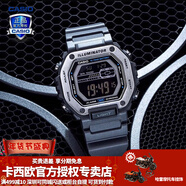 卡西歐（CASIO） 男表女表卡西歐手表男女情侶表學(xué)生時(shí)尚運動(dòng)表太陽(yáng)能雙顯電子表 MWD-110H-8BVDF格雷灰銀