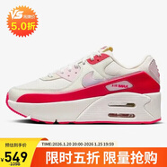 耐克（NIKE） 女子AIR MAX 90 LV8 SE厚底休閑鞋HF5073-133 白亮紅 38 