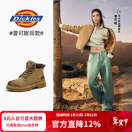 Dickies【明星同款】情侶馬丁靴時(shí)尚工裝靴  黃棕  加絨  35 偏大一碼