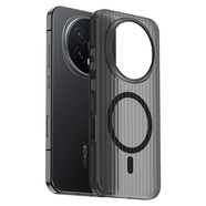 馳浪者【3D防滑邊條】適用榮耀magic8pro手機殼magic8磁吸新款瓦楞magic7pro全包磨砂magic6保護套防摔 黑色防滑邊-冰霧灰色【內嵌N52強力磁吸】 榮耀Magic8【贈鋼化膜】