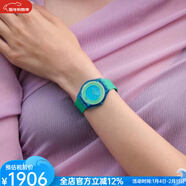 斯沃琪（Swatch）瑞士手表藝術(shù)家聯(lián)名款 原創(chuàng  )系列34MM情侶腕表SS08Z100 Blue os