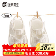 拉夏莉亞嬰兒步前鞋寶寶鞋子涼鞋布鞋防滑學(xué)步外出鞋不掉新生兒初生軟底夏