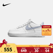 NIKE 耐克男女空軍一號休閑板鞋AIR FORCE 1內嵌氣墊緩震小白鞋大童鞋 CT3839-112 37.5 【建議腳長(cháng)23.5cm】