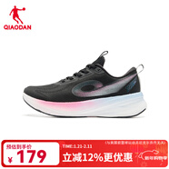 喬丹飛速3Lite訓練跑步鞋女中考體測體考跑鞋網(wǎng)面減震運動(dòng)鞋女夏季新 黑色/閃亮粉 35