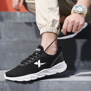 特步男鞋運動(dòng)鞋男網(wǎng)面運動(dòng)休閑鞋男板鞋跑步鞋新款 黑白6015 44 (內長(cháng)270)