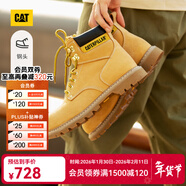 卡特（CAT）經(jīng)典大黃靴馬丁靴男鞋SecondShift牛皮鋼頭防護戶(hù)外工裝靴子男 黃色P89162 42