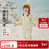 迷你巴拉（minibala）【拒水】羽絨男女童寶寶羽絨褲2025冬三防保暖背帶褲子