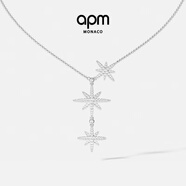 APM Monaco[楊紫同款]六芒星項鏈女生時(shí)尚飾品送女友生日禮物毛衣鏈新年禮物 經(jīng)典三顆六芒星項鏈