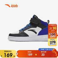 安踏兒童運動(dòng)鞋男女大童高幫加絨板鞋戶(hù)外運動(dòng)保暖棉鞋A12446939