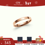 丹尼爾惠靈頓（DanielWellington）dw戒指女男 經(jīng)典玫瑰金情侶對戒 新年禮物送女生送男友 48號 DW00400015 玫瑰金