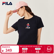 斐樂(lè ) 斐樂(lè )女裝官方女士短袖T恤夏季休閑運動(dòng)內搭t恤運動(dòng)上衣 傳奇藍-F51W328152FNV S （160/80A/S）