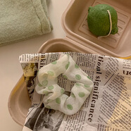 秋香綠春夏新款發(fā)圈甜美百搭少女大腸圈發(fā)繩頭繩日韓發(fā)飾2026女 大圓點(diǎn)