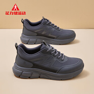 足力健老人鞋男加絨運動(dòng)鞋2025冬季新款加厚保暖爸爸棉鞋軟底輕便健步鞋 深灰【不加絨】 39