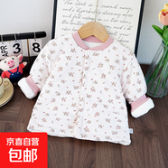 兒童棉襖內膽加厚寶寶冬季棉衣夾棉打底衣校服神器棉襖保暖衣新款 公主花棉襖 均碼 100cm
