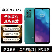 中興（ZTE）V2022 AI三攝 6.82英寸高清大屏 長(cháng)輩簡(jiǎn)易模式 大音量大圖標 大電池長(cháng)續航 老人老年手機 翡翠綠 4G+128G 官方標配 全新未激活