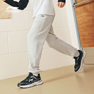 李寧童裝兒童運動(dòng)褲子男女小大童柔軟親膚束腳衛褲175YKLW183-3