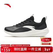 安踏（ANTA）男鞋運動(dòng)鞋跑步鞋秋季網(wǎng)面透氣跑鞋輕便緩震休閑戶(hù)外健身訓練鞋子 【皮面】黑5512-10 42
