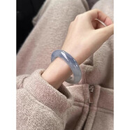 DL胖東來(lái)同款玉手鐲送媽媽“煙墨系列”緬甸冰種翡翠玉手鐲子女款 花溪/翡翠手鐲-羅蘭 50mm-51mm(高貨直發(fā)+高端禮盒+精致品)