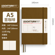 山頭林村燈塔EUCHTTURM1917硬面綁帶筆記本05色商務(wù)辦公無(wú)酸紙A5 苦咖啡軟封皮空白A505年色