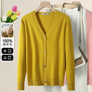 雪中飛（SNOWFLYING）【100%羊毛】秋冬優(yōu)雅淑女單排扣上衣女毛衣外套女式針織開(kāi)衫