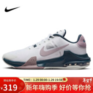 耐克（NIKE）男子籃球鞋AIR MAX IMPACT4運動(dòng)鞋DM1124-102白紫44.5