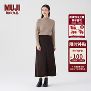 MUJI女式 燈芯絨 A字裙 長(cháng)半身裙女冬季款裙子 美拉德BE09CC3A 深棕色 S (155/62A)