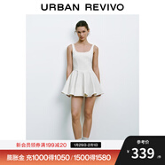 UR2025夏季新款女裝芭蕾風(fēng)超短款背心式連衣裙UYU750077 本白 XS