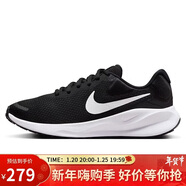 耐克NIKE跑步鞋女透氣REVOLUTION 7運動(dòng)鞋FB2208-003黑白35.5