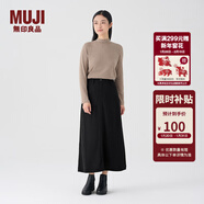 MUJI女式 燈芯絨 A字裙 長(cháng)半身裙女冬季款裙子 美拉德BE09CC3A 黑色 S (155/62A)