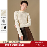 獨束大碼女裝24秋冬新款肌理感蕾絲打底衫微胖mm時(shí)尚百搭顯瘦小衫 云朵白 2XL (尺碼：4)