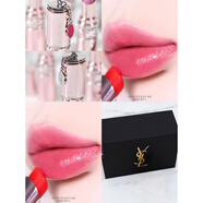 IYSL圣羅蘭YSL粉銀管粉圓管口紅有色潤唇膏7b 5b 122 154 80 8B 214 現貨 粉圓管【9B】玫瑰粉+禮盒