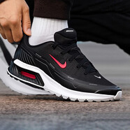 耐克（NIKE）男鞋 2026春季新款運動(dòng)休閑鞋慢跑鞋AIR MAX氣墊鞋緩震透氣跑步鞋 黑白紅/air氣墊回彈/舒適輕便 43