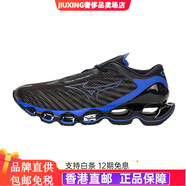 美津濃（MIZUNO）運動(dòng)鞋跑步鞋男女減震預言12慢跑鞋WAVE PROPHECY 12 06/黑色/藍色/灰黑色 40.5