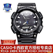 卡西歐（CASIO） 男表女表卡西歐手表男女情侶表學(xué)生時(shí)尚運動(dòng)表太陽(yáng)能雙顯電子表 太陽(yáng)能表：AQ-S810W-1A黑騎士