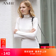 AMII女裝2025極簡(jiǎn)休閑時(shí)尚毛針織衫女秋季新款直筒高領(lǐng)顯瘦百 米白 L 165/88A