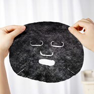 竹炭壓縮面膜紙100片 一次性紙膜水療膜蠶絲工藝干面膜扣女 竹炭壓縮面膜100粒 (黑色款)