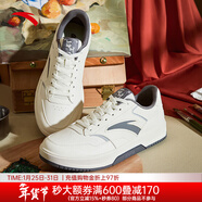 安踏（ANTA）男板鞋運動(dòng)鞋小白鞋 象牙白/碳素灰/泥石灰-2 39 (男6.5)