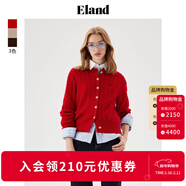 ELAND衣戀騏驥紅羊毛針織衫女棉花糖保暖毛衣25秋冬新款上衣 紅色(20)EECKF11R31 L /170